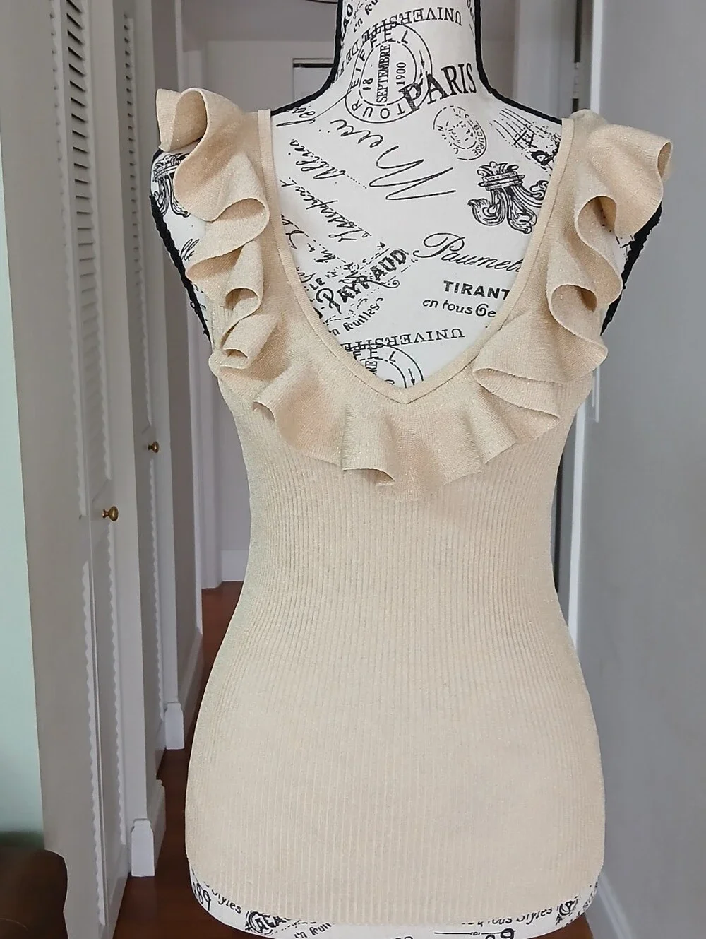 ZIMMERMANN INDRA METALLIC FRILL TOP - Picture 4 of 11